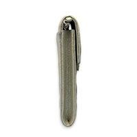 CC Quilted  Phone Bag Gold in Caviar Leather, Silver hardware