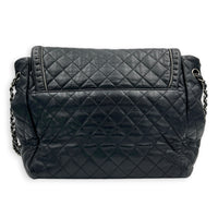 CC Istanbul Accordion Shoulder Bag Black in Calfskin, Ruthenium hardware