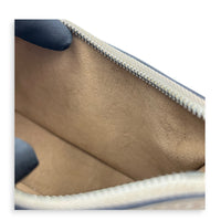 Marellini Shoulder Bag White in Epi Leather, Silver hardware
