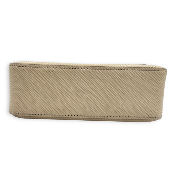 Marellini Shoulder Bag White in Epi Leather, Silver hardware