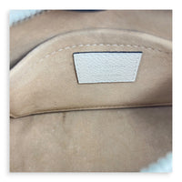 Marellini Shoulder Bag White in Epi Leather, Silver hardware