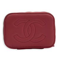Mini Vanity Top Handle Pink Vanity Bag in Lambskin, Gold hardware