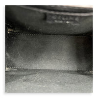 Luggage Top Handle Bag Nano  Black in Calfskin, Silver hardware