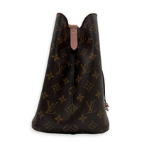 NeoNoe Shoulder Bag MM Brown in Monogram Coated Canvas, Gold hardware