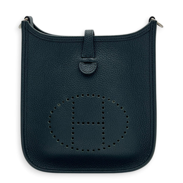 Evelyne Mini Vert Mangroove Crossbody Bag in Clemence, Palladium hardware