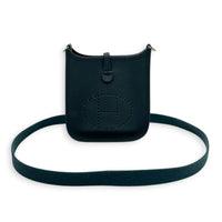 Evelyne Mini Vert Mangroove Crossbody Bag in Clemence, Palladium hardware