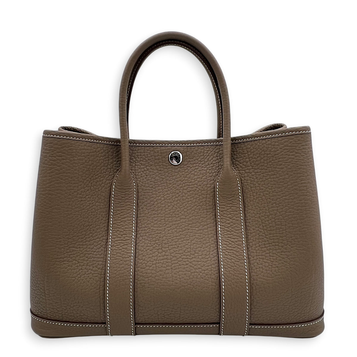 Garden Party 30 Etoupe Tote Bag in Negonda, Palladium hardware