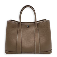 Garden Party 30 Etoupe Tote Bag in Negonda, Palladium hardware