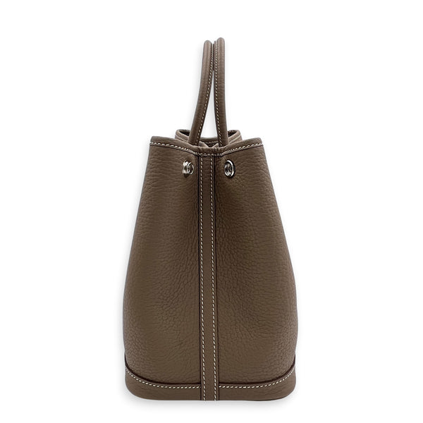 Garden Party 30 Etoupe Tote Bag in Negonda, Palladium hardware