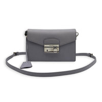 Sound Purple Crossbody Bag in Saffiano Leather,  hardware