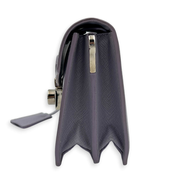 Sound Purple Crossbody Bag in Saffiano Leather,  hardware