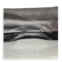 Madras Grey Shoulder Bag in Goat Leather, Silver hardware