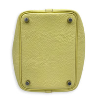 Picotin 18 Jaune Milton Top Handle Bag in Clemence, Brushed Palladium hardware