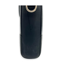 Ophidia Black Briefcase in Coated Canvas, Silver hardware