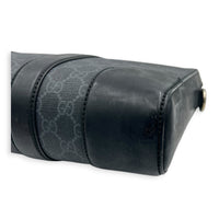 Ophidia Black Briefcase in Coated Canvas, Silver hardware