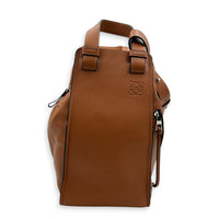Hammock Large Brown Shoulder Bag in Calfskin, Silver hardware