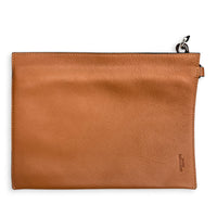Hammock Large Brown Shoulder Bag in Calfskin, Silver hardware
