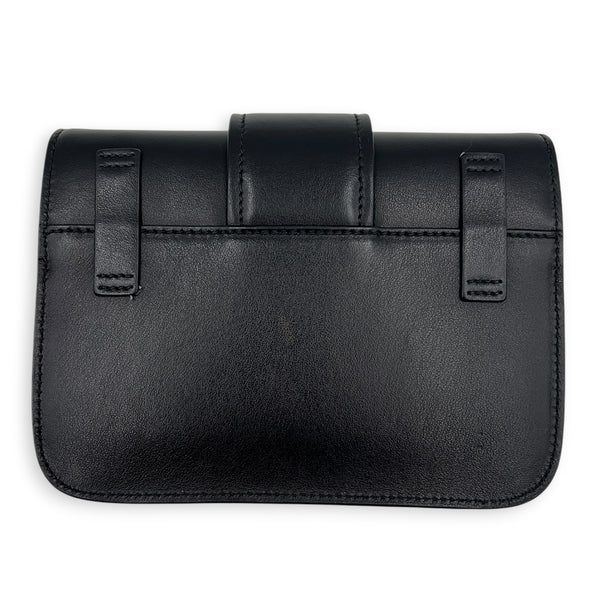 Cahier Belt Bag Black in Calfskin, Gold hardware