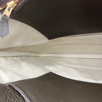 Trim 38 Ebene Tote Bag in Clemence, Gold hardware