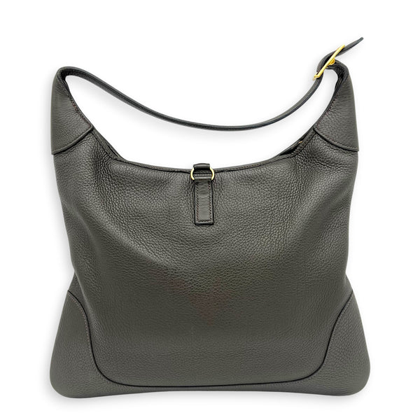 Trim 38 Ebene Tote Bag in Clemence, Gold hardware