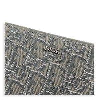 Double Zipped Grey Crossbody Bag in Jacquard, Gunmetal hardware
