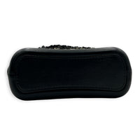 Gabrielle Small Black & Gold Sequin Shoulder Bag in Sequins, Mixed hardware