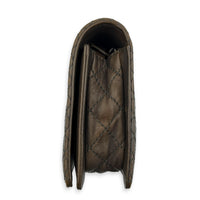 Boy Reverso Brown Wallet On Chain in Calfskin, Ruthenium hardware