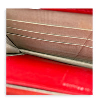 Timeless CC Wallet On Chain Red in Caviar Leather, Silver hardware