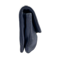 CC Shoulder Bag Small Blue in Lambskin, Silver hardware
