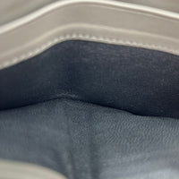 Intrecciato Grey Wallet in Intrecciato Leather, Silver hardware