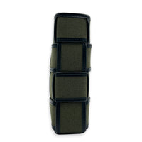 Cassette Vertical Khaki Crossbody Bag in Canvas,  hardware
