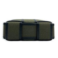 Cassette Vertical Khaki Crossbody Bag in Canvas,  hardware