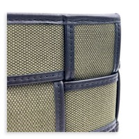 Cassette Vertical Khaki Crossbody Bag in Canvas,  hardware