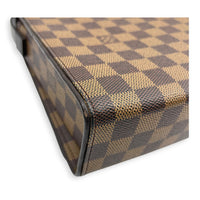 Tribeca Shoulder Bag Brown in Monogram Coated Canvas, Gold hardware