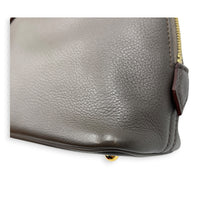 Bolide Mini Gris Etain Top Handle Bag in Evercolor, Gold hardware