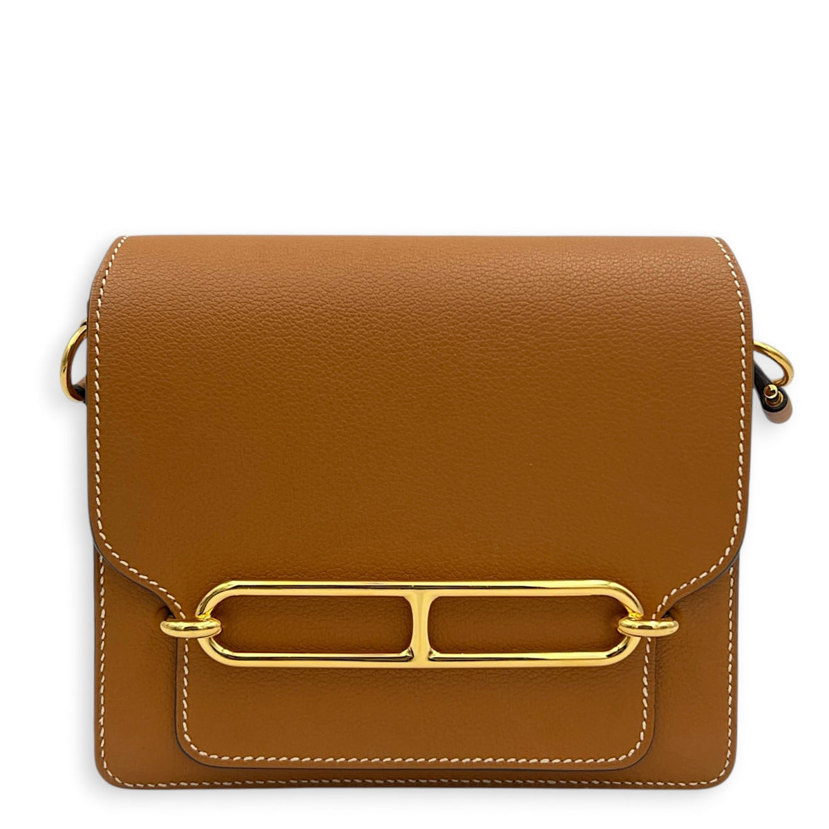 Roulis Brown in Evercolor, Gold hardware