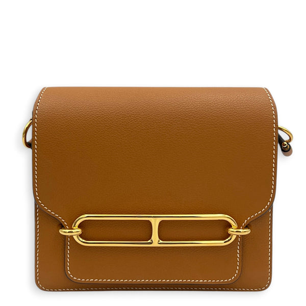 Roulis Brown in Evercolor, Gold hardware