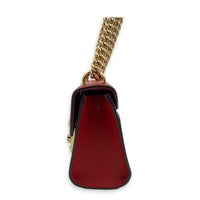 Padlock Small Red/Pink Shoulder Bag in Calfskin, Gold hardware