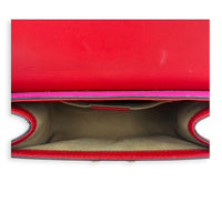 Padlock Small Red/Pink Shoulder Bag in Calfskin, Gold hardware