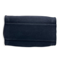 Deauville Medium Navy Tote Bag in Canvas, Gold hardware