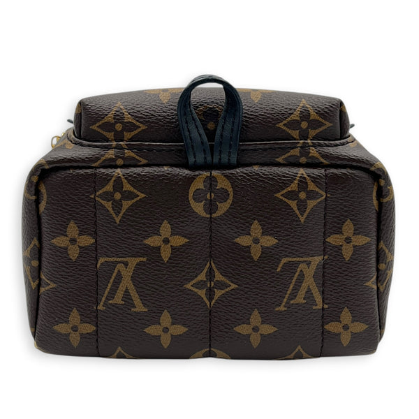 Palm Springs Backpack Mini Monogram in Monogram Coated Canvas, Gold hardware