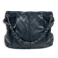 Ultra Stitch Blue (Retouched) Shoulder Bag in Calfskin, Silver hardware