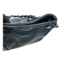Ultra Stitch Blue (Retouched) Shoulder Bag in Calfskin, Silver hardware