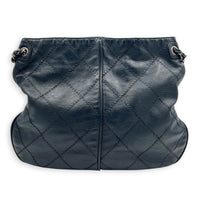 Ultra Stitch Blue (Retouched) Shoulder Bag in Calfskin, Silver hardware