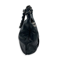 Ultra Stitch Blue (Retouched) Shoulder Bag in Calfskin, Silver hardware