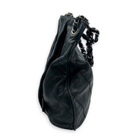Ultra Stitch Blue (Retouched) Shoulder Bag in Calfskin, Silver hardware