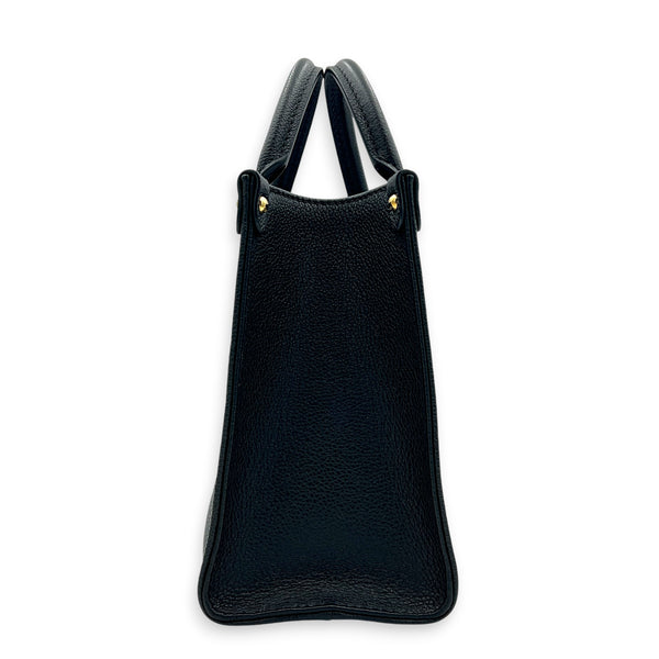 OnTheGo Tote Bag PM Black/Beige in Monogram Empreinte Leather, Gold hardware