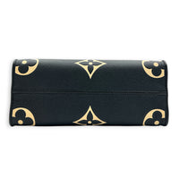 OnTheGo Tote Bag PM Black/Beige in Monogram Empreinte Leather, Gold hardware