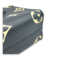 OnTheGo Tote Bag PM Black/Beige in Monogram Empreinte Leather, Gold hardware