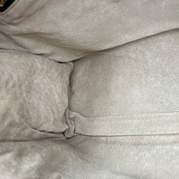 Galleria Orange Top Handle Bag in Woven Calfskin, Gold hardware